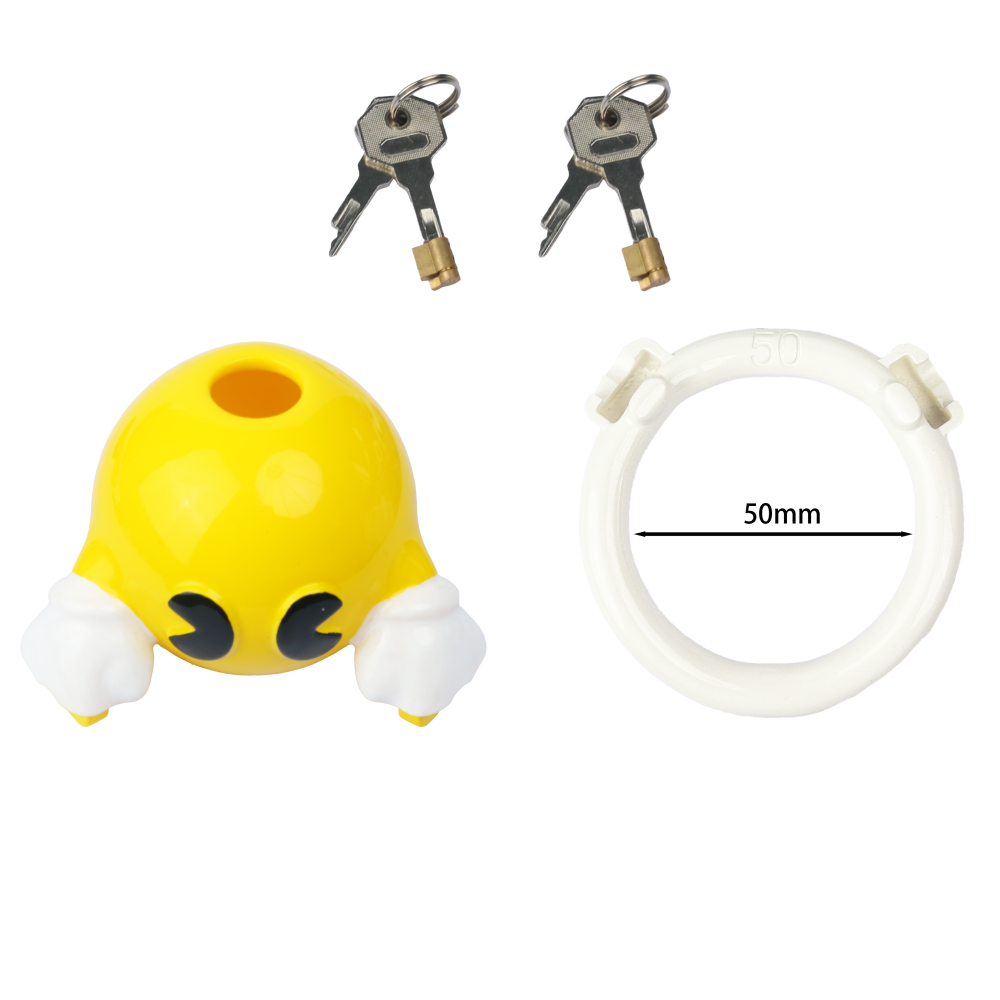 Retro Arcade Resin Chastity Cage – Cute Bite Design