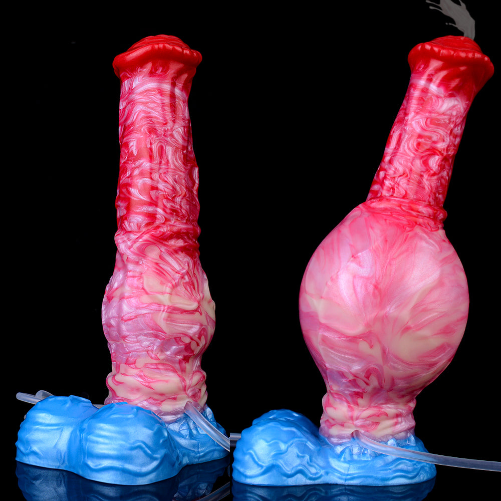 Inflatable Squirting Horse Dildo - Fantasy Monsterdildo Anal Sex Toys for Women Masturbation