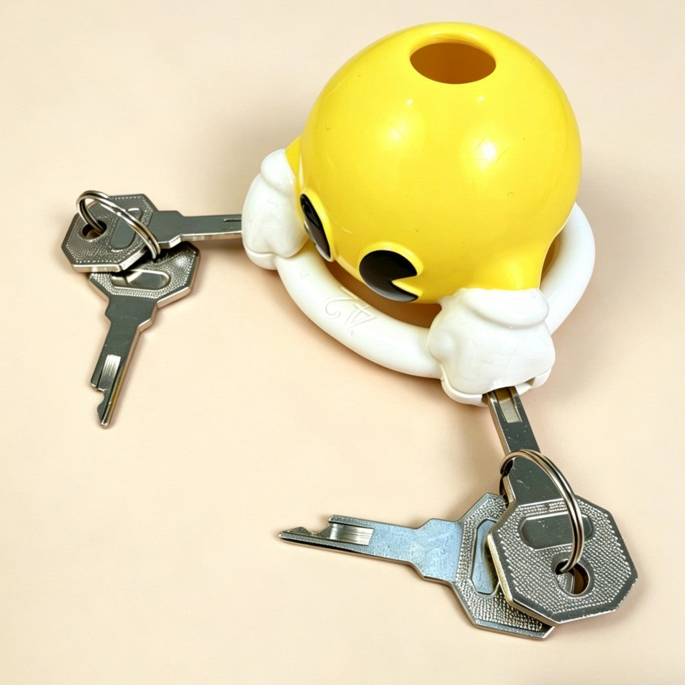 Retro Arcade Resin Chastity Cage – Cute Bite Design