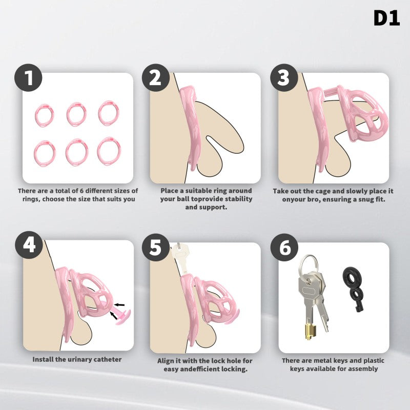 Cobra Upgrade Chastity Lock System | GSD Compatible Modular Ring Design (D1)
