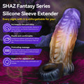 Fantasy Dragon-Claw Penis Sleeve sheath – Spiked Silicone Sex Toys for Male Penetration