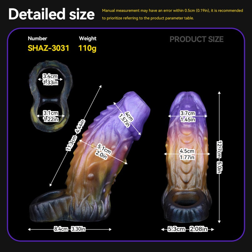 Fantasy Dragon-Claw Penis Sleeve sheath – Spiked Silicone Sex Toys for Male Penetration