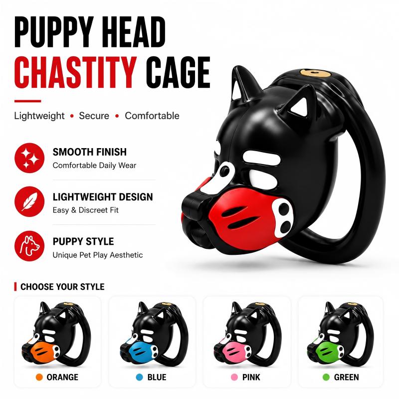 Puppy Head Chastity Cage