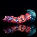 Domlust Fire Dragon Dildo – Platinum Silicone Spiral Rib Creature Cock with Suction Cup | G-Spot & Anal