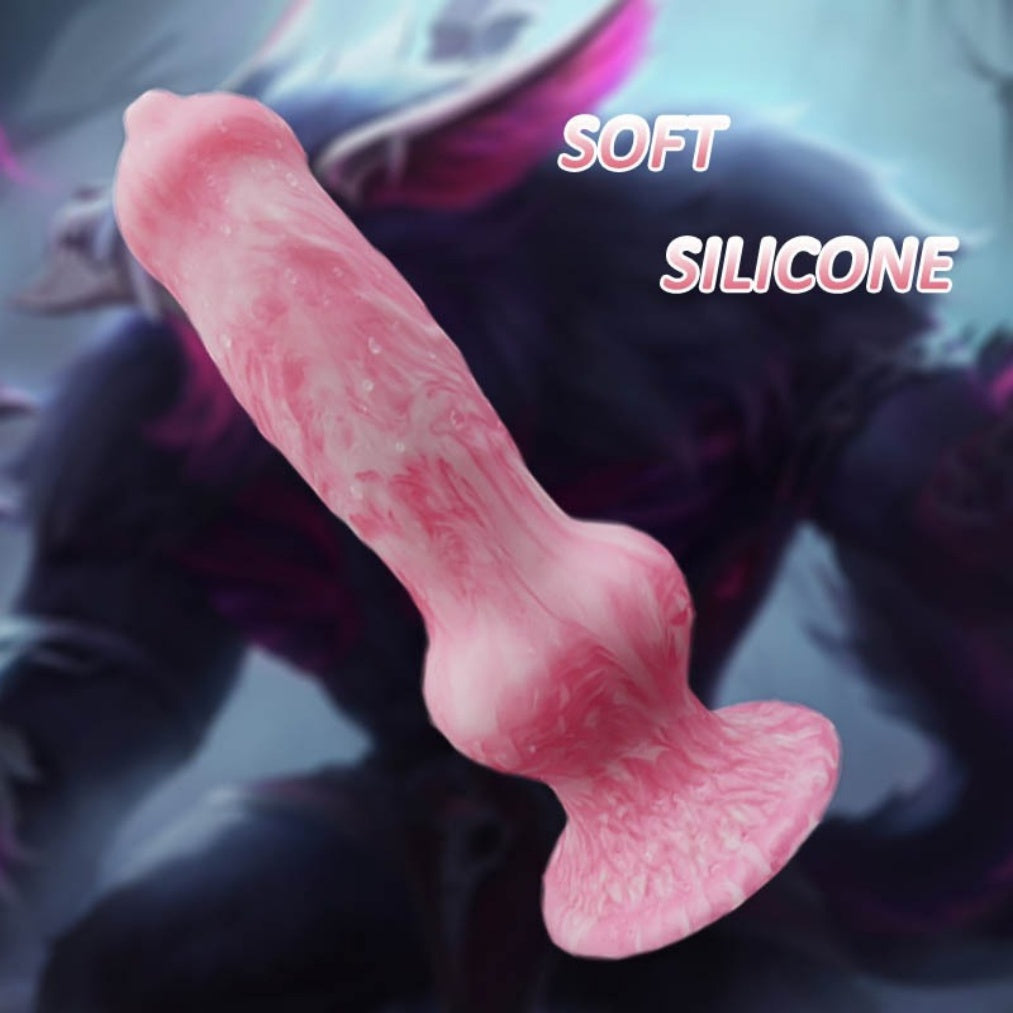 Pink Dog Knot Dildo | Silicone Knotted Fantasy Toy with Suction Cup – Domlust