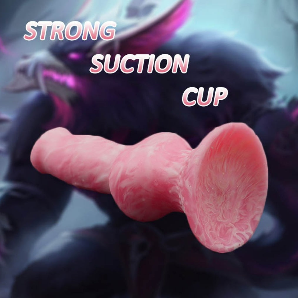 Pink Dog Knot Dildo | Silicone Knotted Fantasy Toy with Suction Cup – Domlust