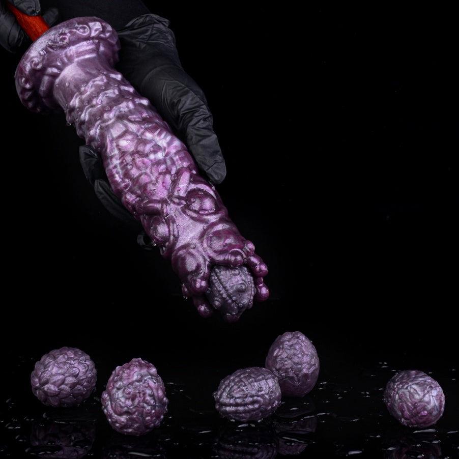 Fantasy Ovipositor Dildo – Monster Creature Cock with Silicone Eggs | Fetish Sex Toy for Women
