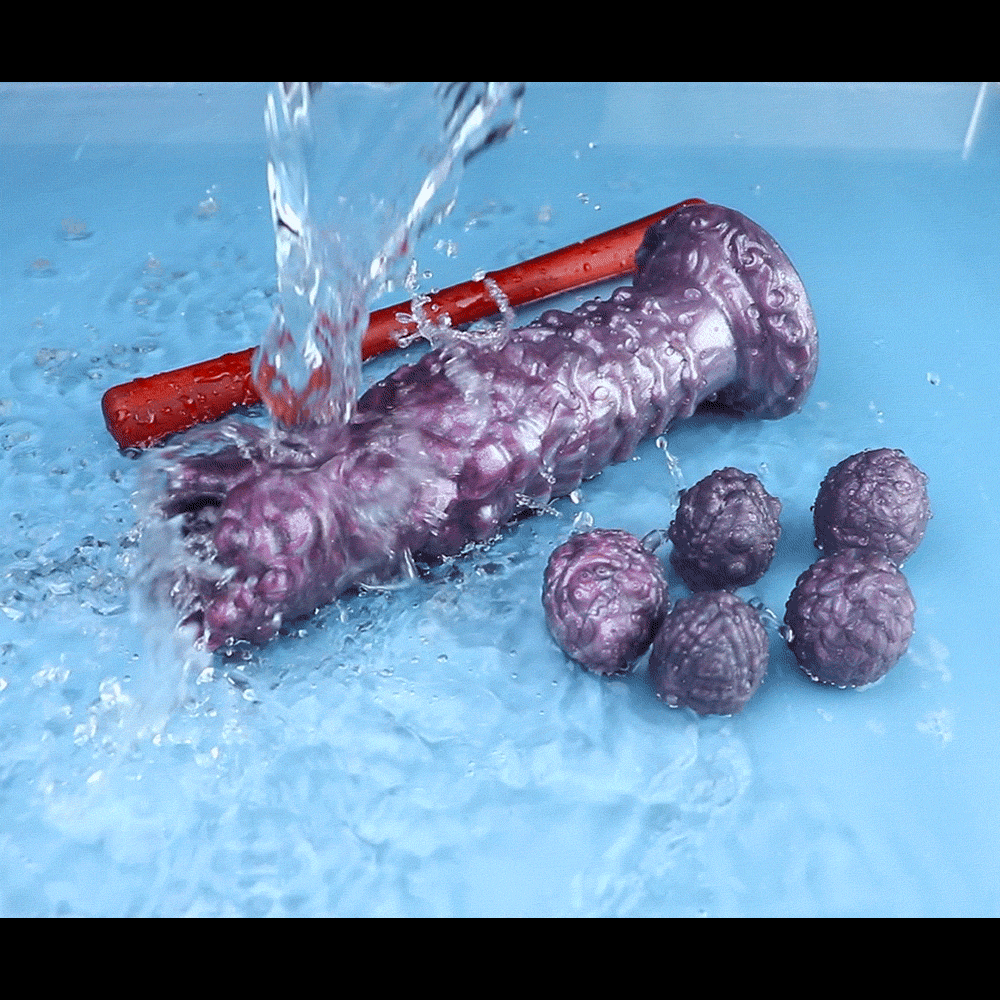 Fantasy Ovipositor Dildo – Monster Creature Cock with Silicone Eggs | Fetish Sex Toy for Women