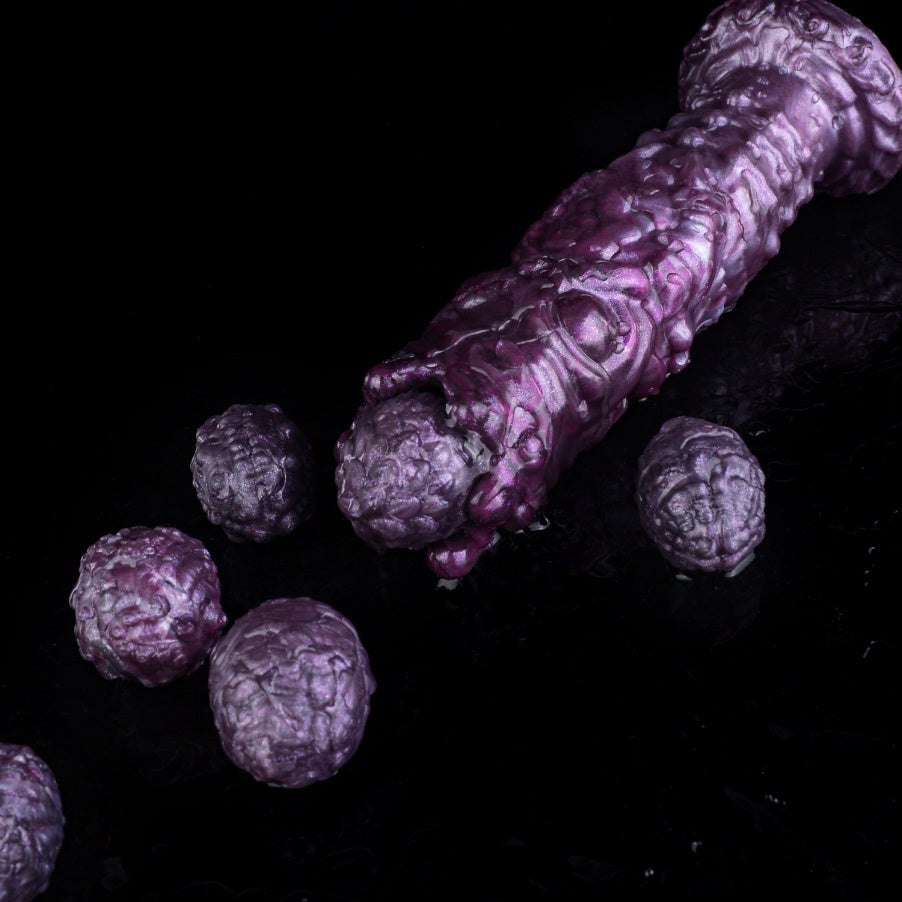 Fantasy Ovipositor Dildo – Monster Creature Cock with Silicone Eggs | Fetish Sex Toy for Women