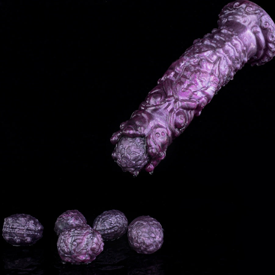Fantasy Ovipositor Dildo – Monster Creature Cock with Silicone Eggs | Fetish Sex Toy for Women