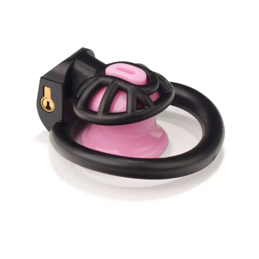 Inverted Mini Chastity Cage – Micro Male Chastity Cage | 3D Printed Resin | Shrink Training & Concealment | 3 Sizes + Hidden Lock