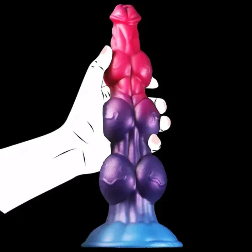 Dog Knot Dildo Monster Bead – Alien Muscle Fantasy Knotted Dildo S/M/L/XL | Domlust