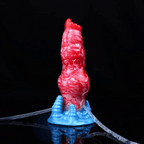 Ejaculating Dog Dildo Anal Butt Plug - Inflatable Anal Dildos Silicone Vaginal Masturbation Sex Toys
