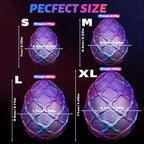 Dragon Egg Silicone Anal Plug with Detachable Metal Chain