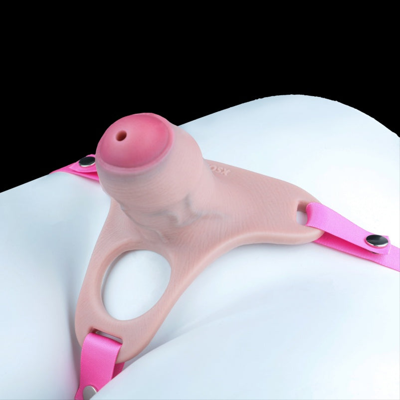 Thick Silicone Realistic Male Wearable Chastity Cage – Device for Semen Retention & Orgasm Control