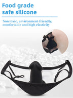 Dildo Gag Mask Oral Sex - Realistic Small Black Ballgag Sexual Toy for Women Men