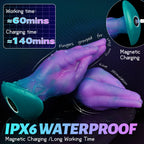 Fantasy Textured Silicone Dildo with Tapered Tip