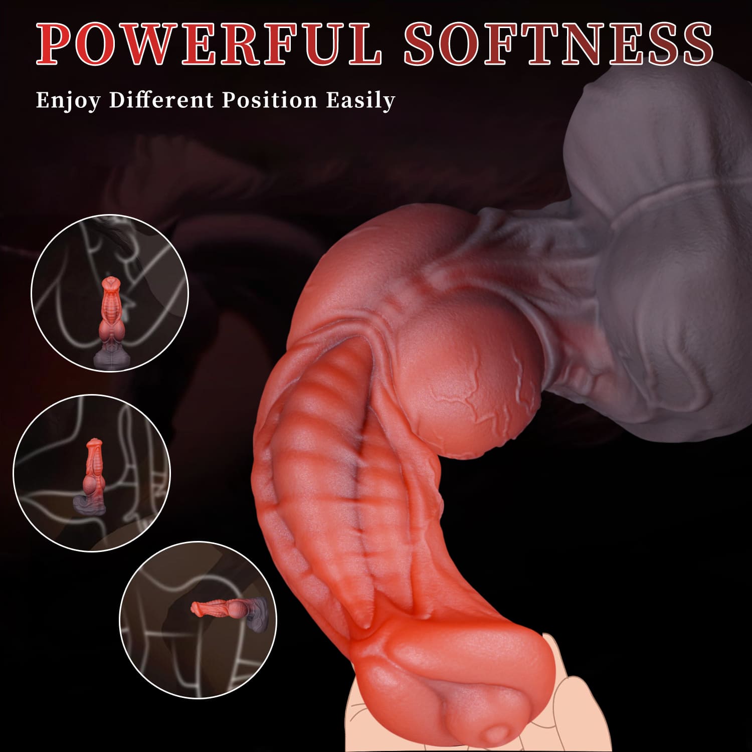 Ghostrunner - Silicone Fantasy Centaur Dildo -  Knot Dildo