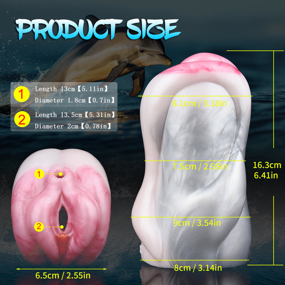Dolphin Fantasy Pocket Pussy | Animal Silicone Masturbator for Men | Domlust