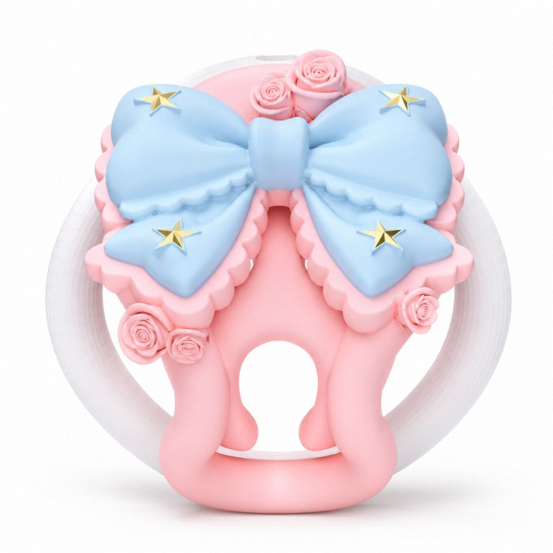 Pastel Bow Cage – 3D Printed Kawaii Aesthetic Wearable Design