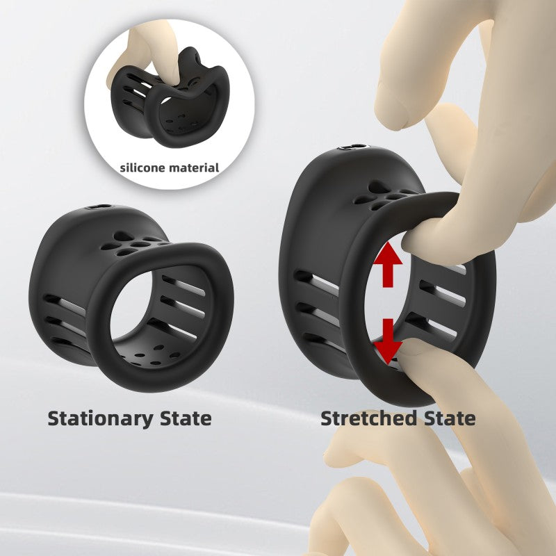 Silicone Soft Spike Extension Sleeve | Compatible with GSD Chastity Cage System