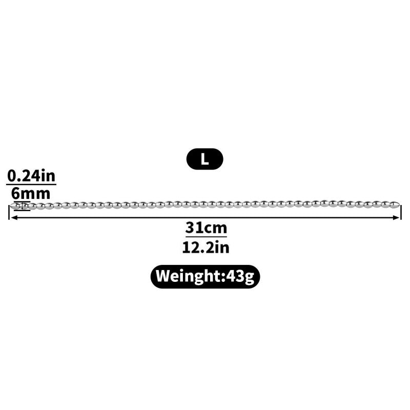 Metal Soft Urethral Sounds Penis Plug with Chain