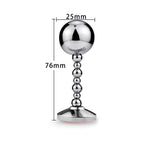Stainless Steel Anal Plug - Metal Dildo Butt Plug Sex Toys for Women Men