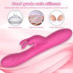 Rabbit Clit Clamps G Spot Vibrator - Vibrating Anal Dildo Female Sex Toy