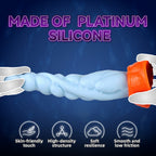 Spiraling Texture and Internal Nubs Silicone Dildo with Suction Cup