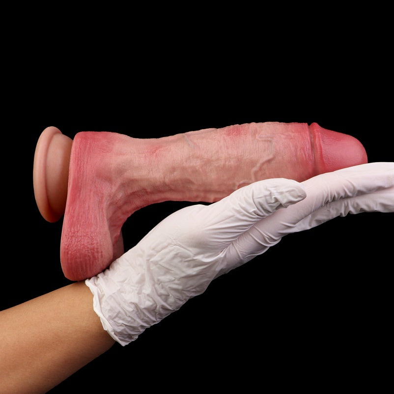 Realistic Squirting Dildo Strap-On – Flesh Silicone Fake Cum Suction | Domlust