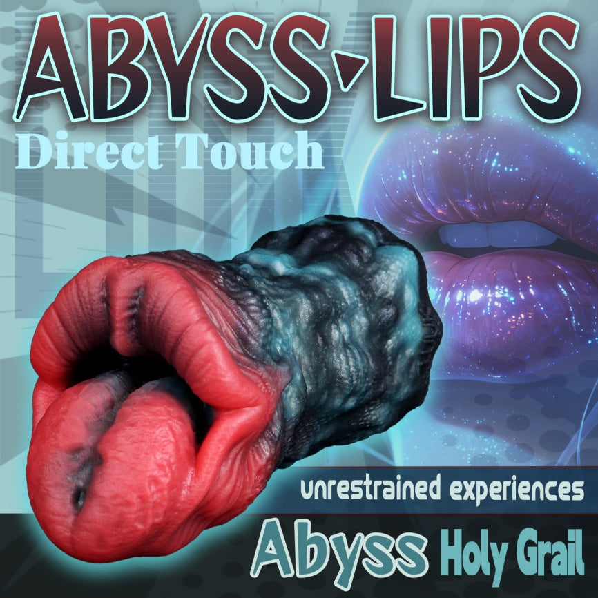 Domlust Abyss Lips – Platinum Silicone Monster Mouth Pocket Pussy Male Masturbator Alien Blowjob Sex Toy for Men