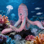 Giant Octopus Fantasy Sex Doll – Platinum Silicone Tentacle Blowjob Masturbator for Men