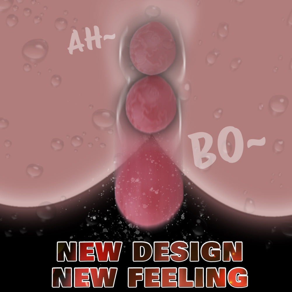 Realistic Ovipositor Dildo – Flesh-Tone Egg-Laying Fantasy Dildo with Suction Cup | Platinum Silicone