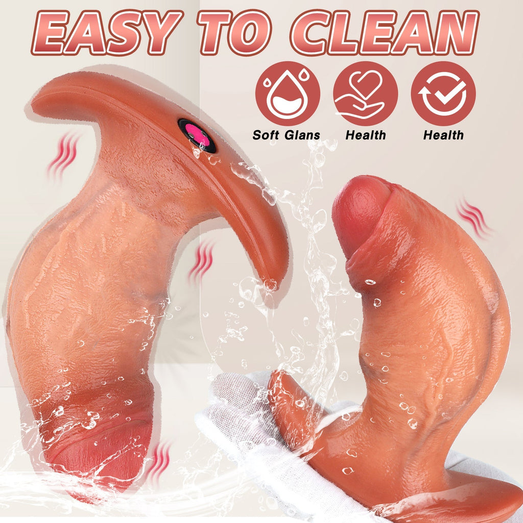 6 Inch Silicone Anal Butt Plug with 10 Vibrations - Tarisss Sex Toy Store