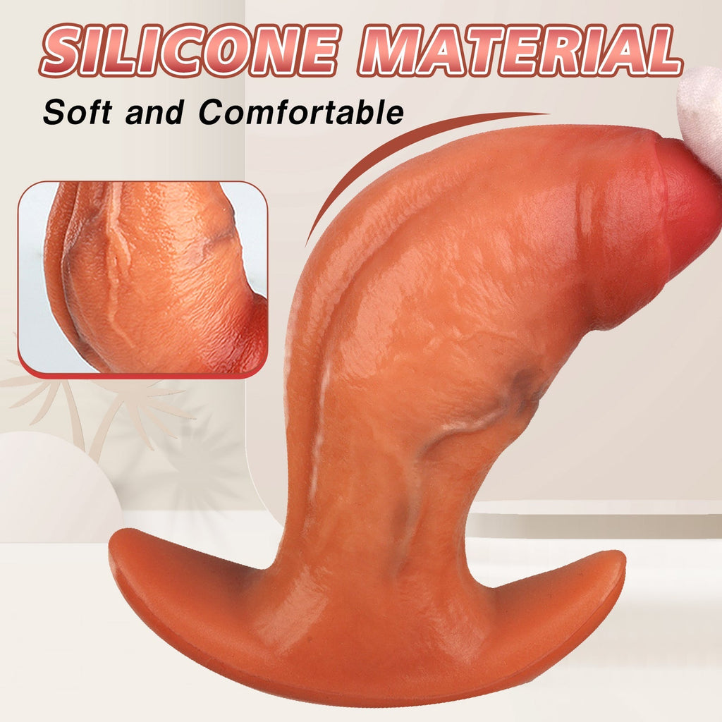 6 Inch Silicone Anal Butt Plug with Anchor - shaped Base - Tarisss Sex Toy Store