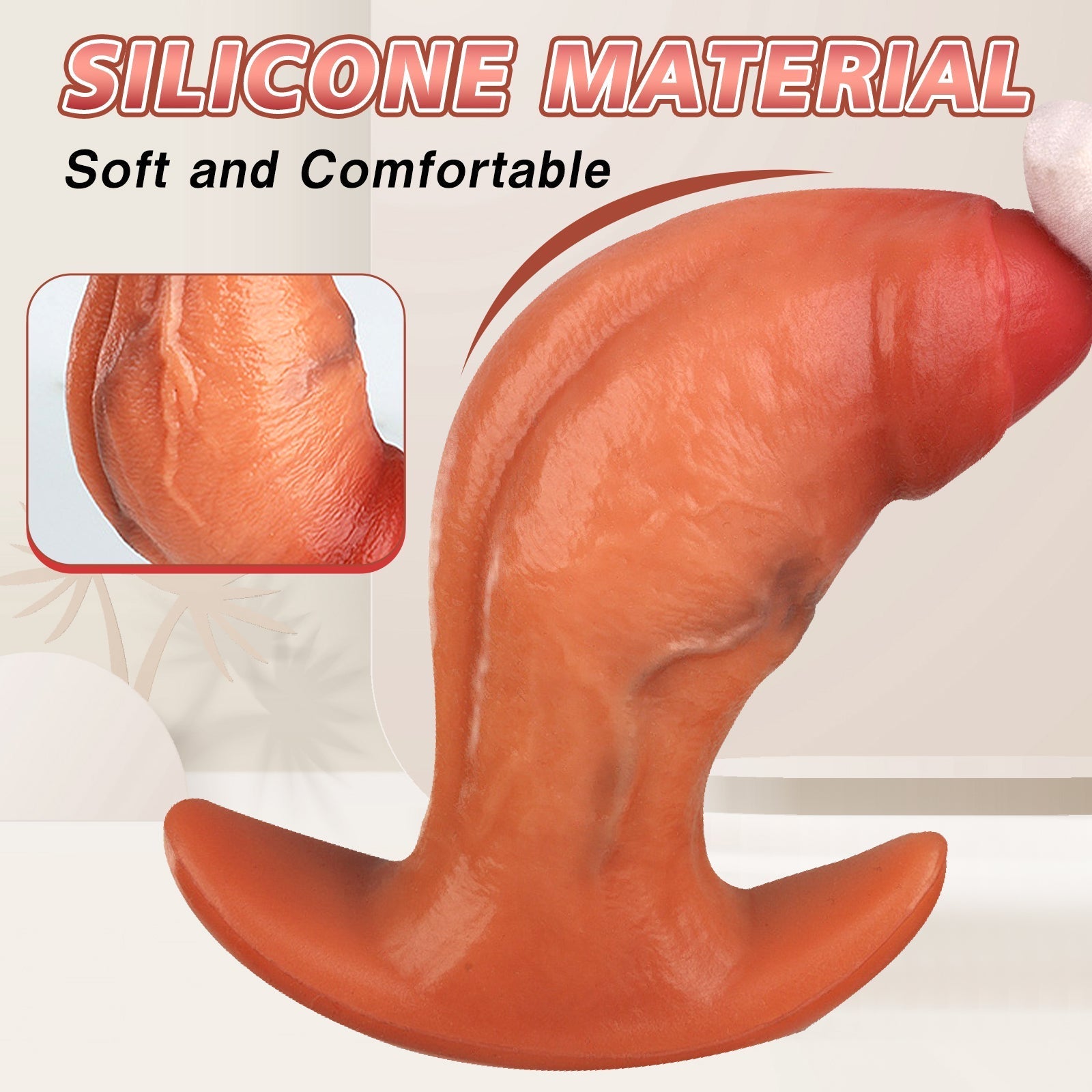6 Inch Silicone Anal Butt Plug with Anchor - shaped Base - Tarisss Sex Toy Store