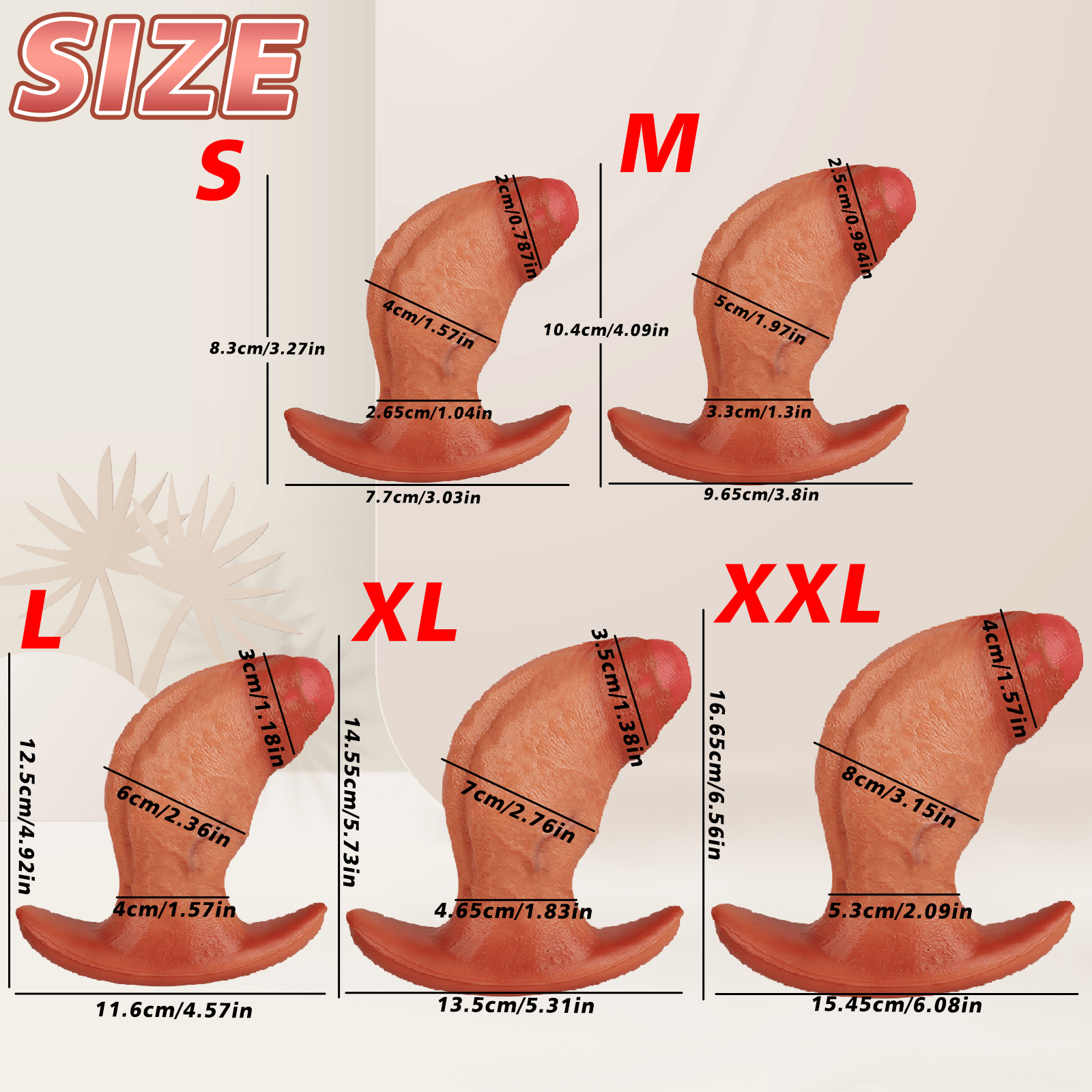 6 Inch Silicone Anal Butt Plug with Anchor - shaped Base - Tarisss Sex Toy Store