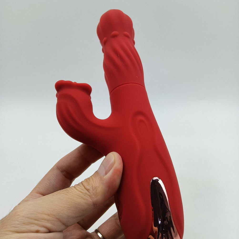 Fantasy Thrusting Vibration G-Spot Magic Wand - Clit Sucker Oral Female Masturbation Toy