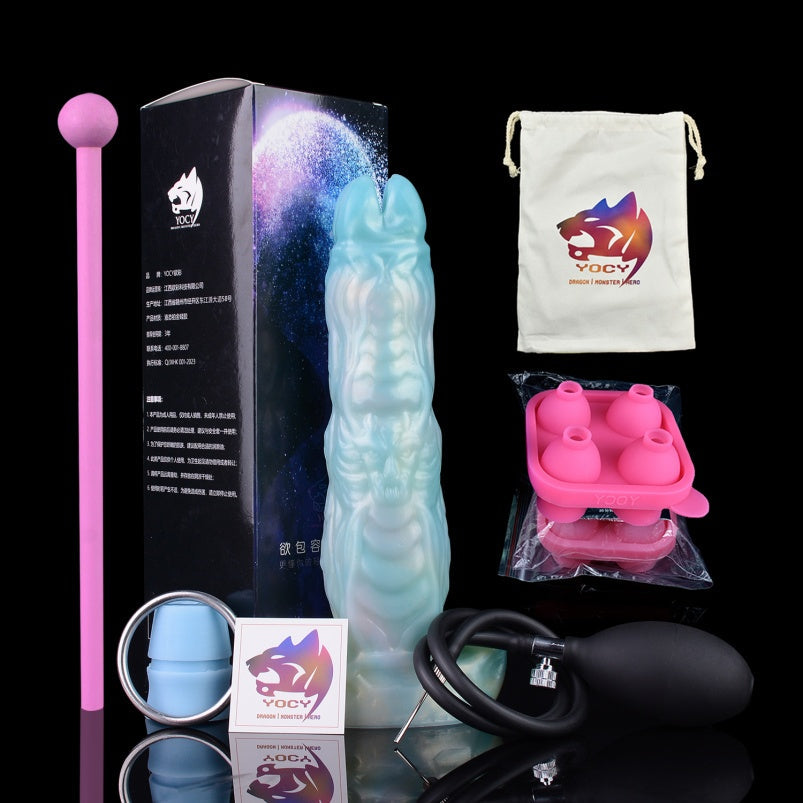 Crystal Fantasy Ovipositor Dildo – Realistic Egg Laying Vaginal Anal Stimulating Masturbator