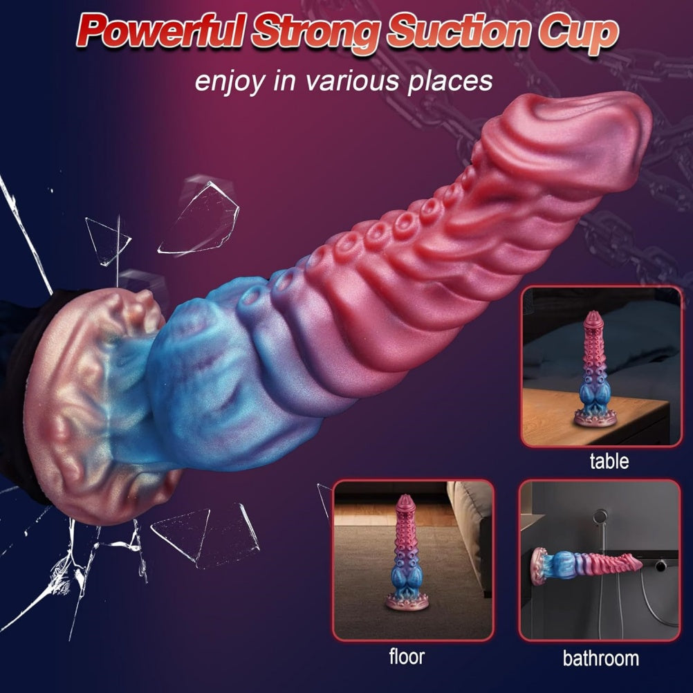Dragon Women Masturbating Monster Dildo - Fantasy Curved Suction Cup Anal Sex Toys