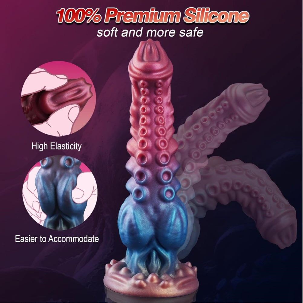 Dragon Women Masturbating Monster Dildo - Fantasy Curved Suction Cup Anal Sex Toys