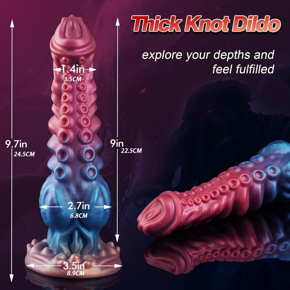 Dragon Women Masturbating Monster Dildo - Fantasy Curved Suction Cup Anal Sex Toys