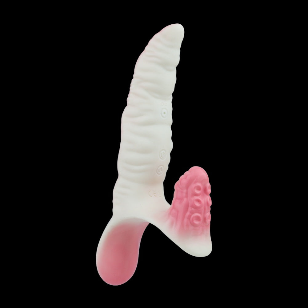 Tentacle Strap-On Dildo – Triple-Point Vibrating Lesbian Sex Toy | Domlust