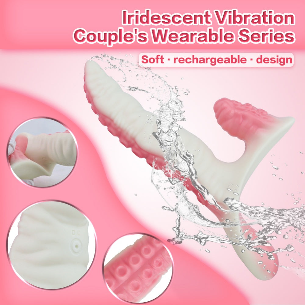 Tentacle Strap-On Dildo – Triple-Point Vibrating Lesbian Sex Toy | Domlust