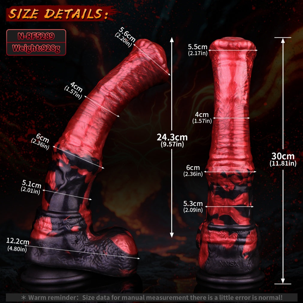 Horse Dildo 11.81 Inch – Monster Equine Fantasy Silicone Huge Dildo | Domlust
