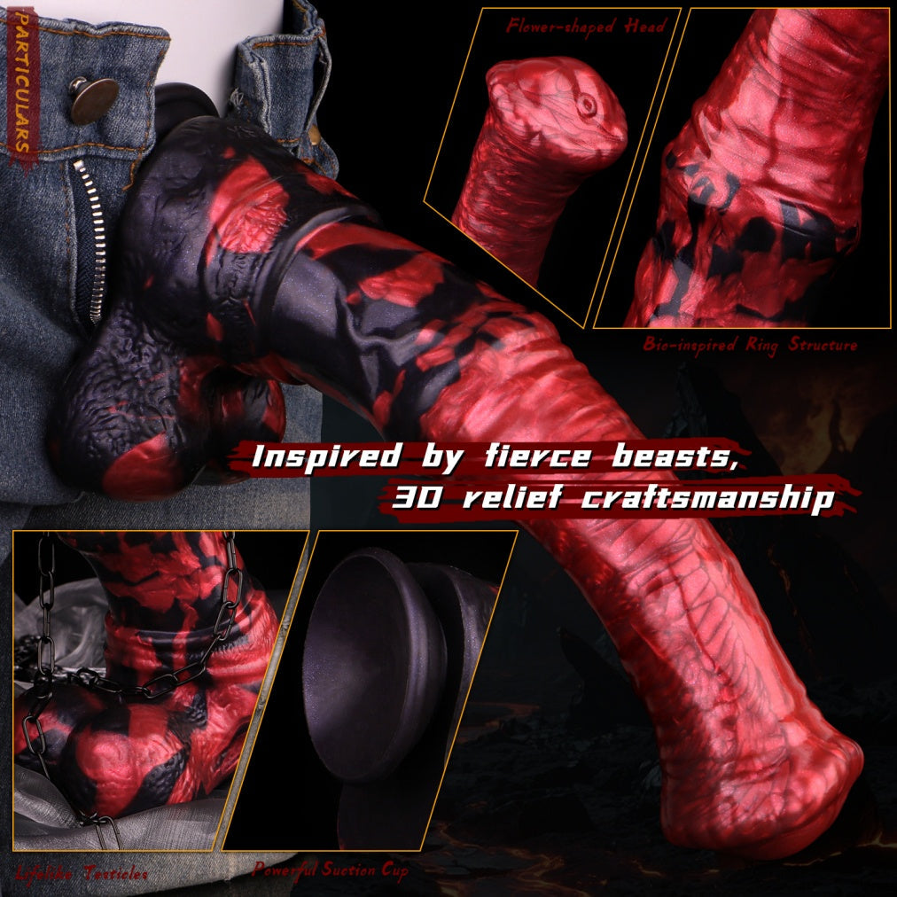 Horse Dildo 11.81 Inch – Monster Equine Fantasy Silicone Huge Dildo | Domlust