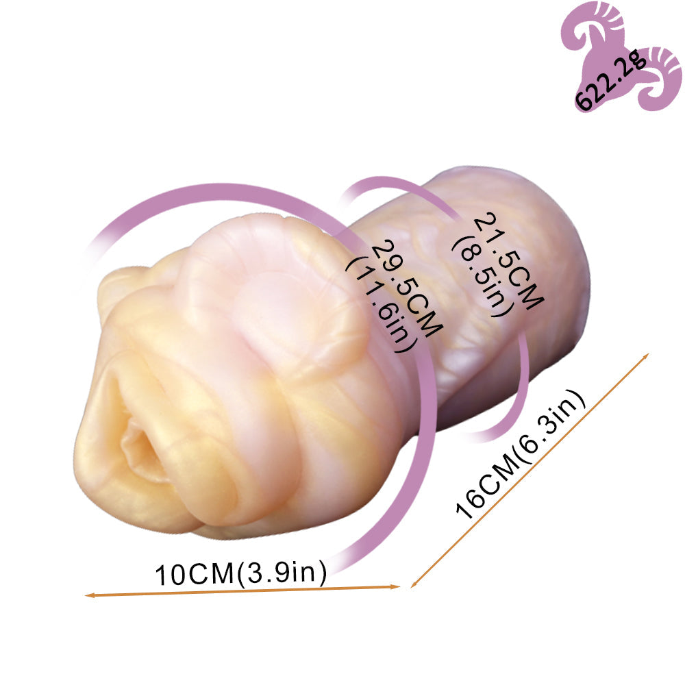 Peach Sheep Pocket Pussy Masturbator - Fantasy Silicone Stroker Masturbation Cup for Men