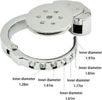 Medical-Grade Stainless Steel Male Chastity Cage | 6-Level Adjustable Cock Cage (32–50mm) | Adult BDSM Sex Toy for Chastity & Bondage Play