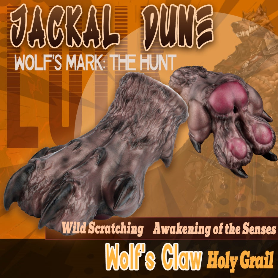 Jackal Dune Wolf Claw Pocket Pussy – Alien Beast Platinum Silicone Male Sex Toy
