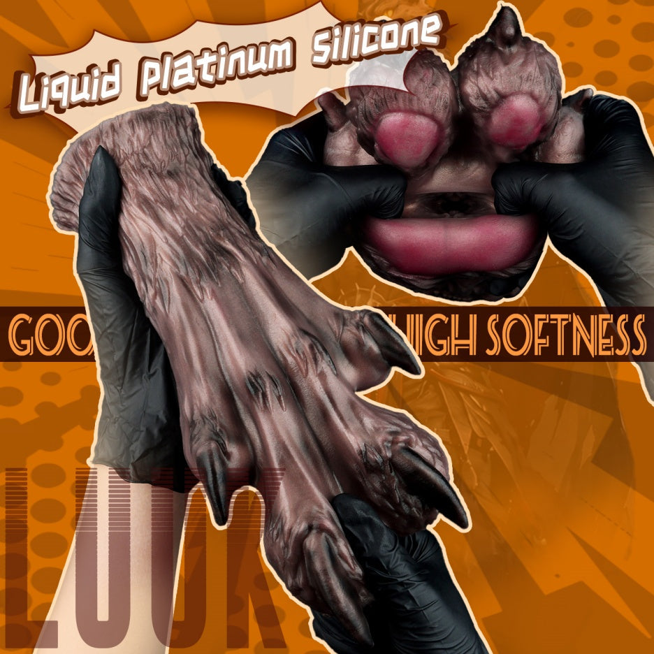 Jackal Dune Wolf Claw Pocket Pussy – Alien Beast Platinum Silicone Male Sex Toy